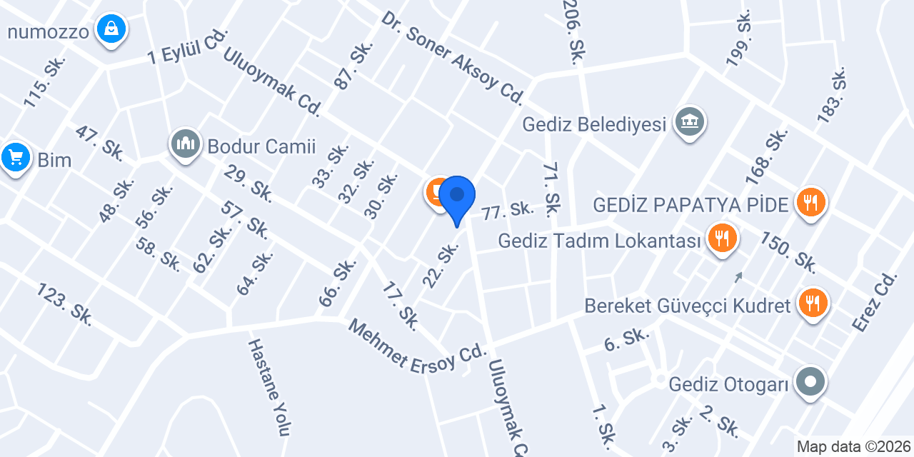 Gediz AVM konumu