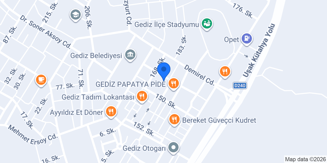 FESTİVAL WAFFLE CONCEPT GEDIZ konumu