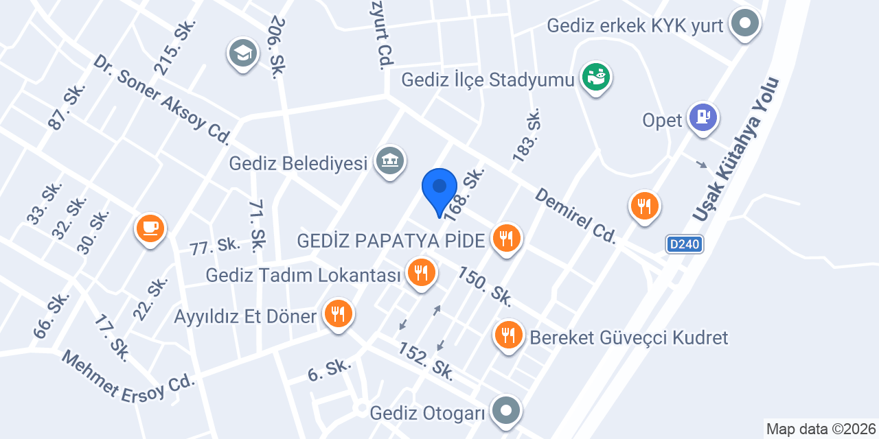 Gediz Başer Sigorta Aracılık Hiz. konumu