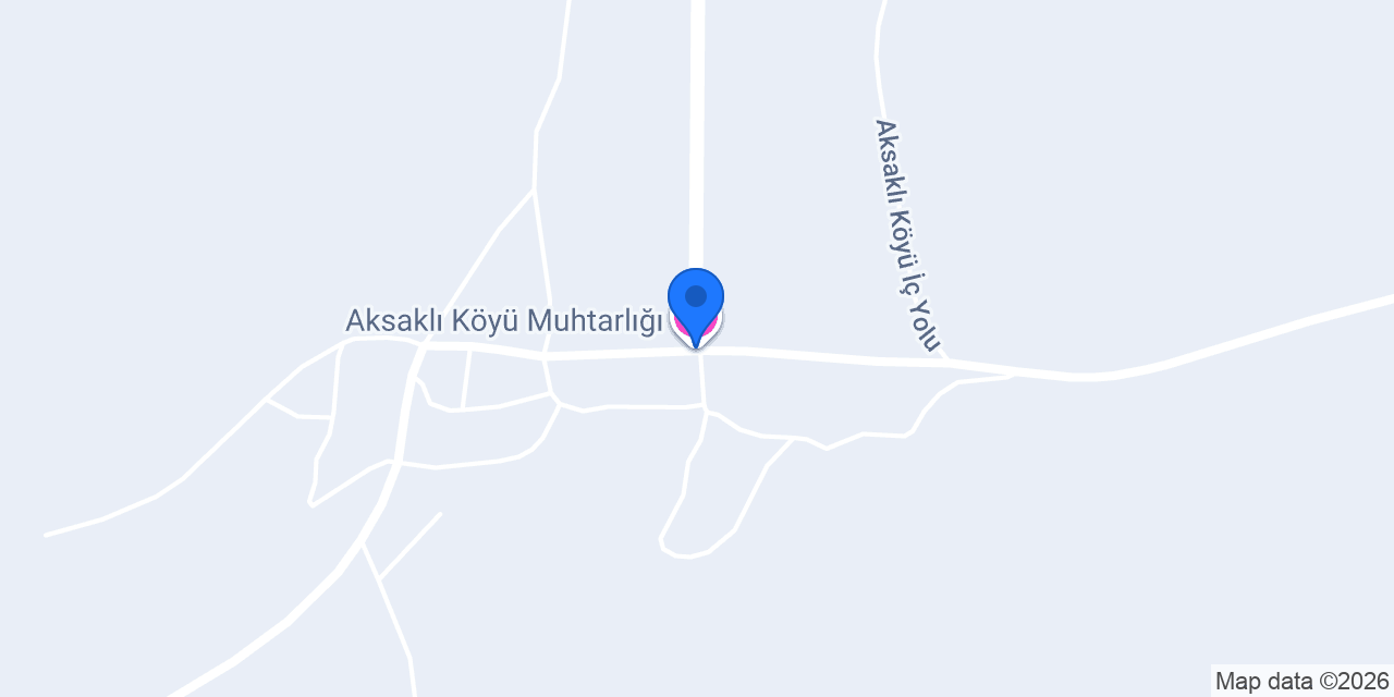 Aksaklı Köyü Muhtarlığı konumu