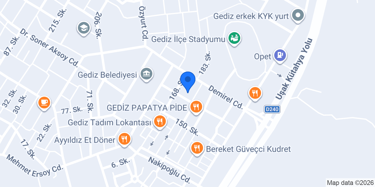 Bereket Pide Salonu konumu