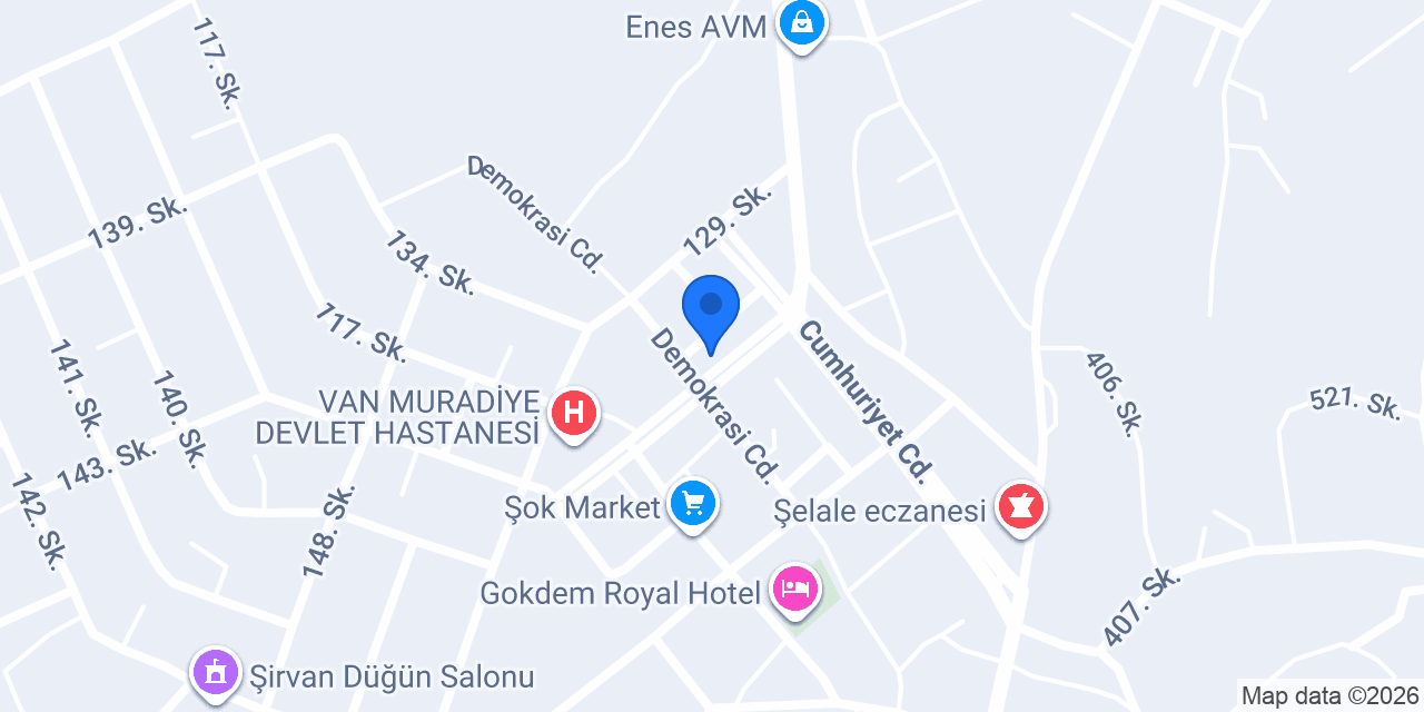 CANER Veteriner Kliniği konumu