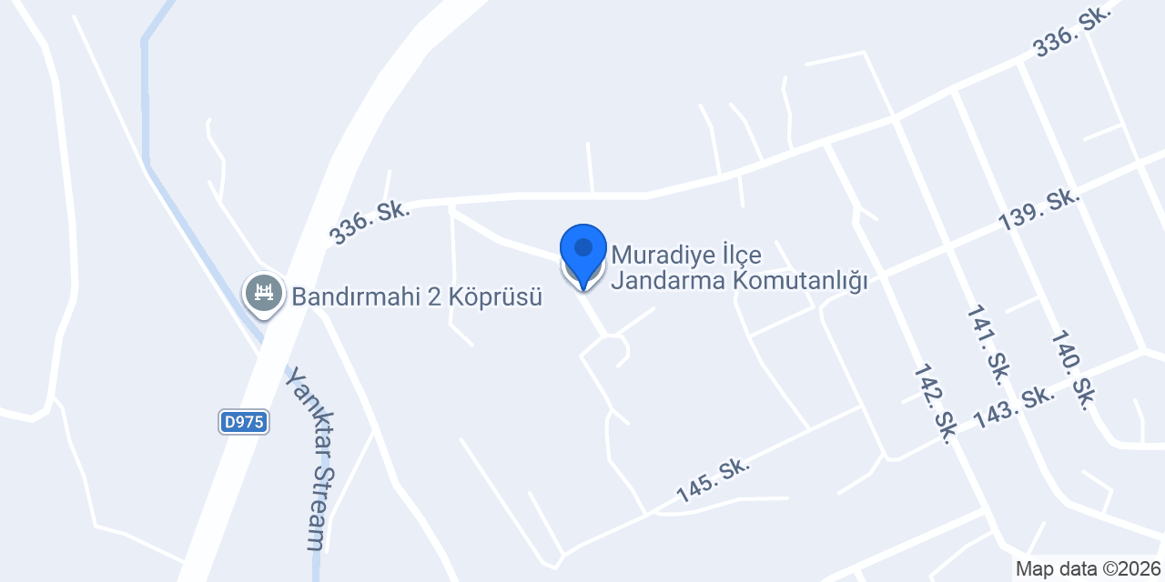 Muradiye İlçe Jandarma Komutanlığı konumu