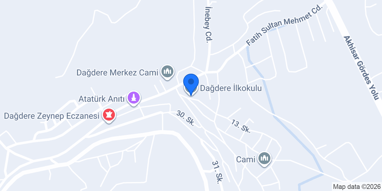 Dağdere İlkokulu konumu