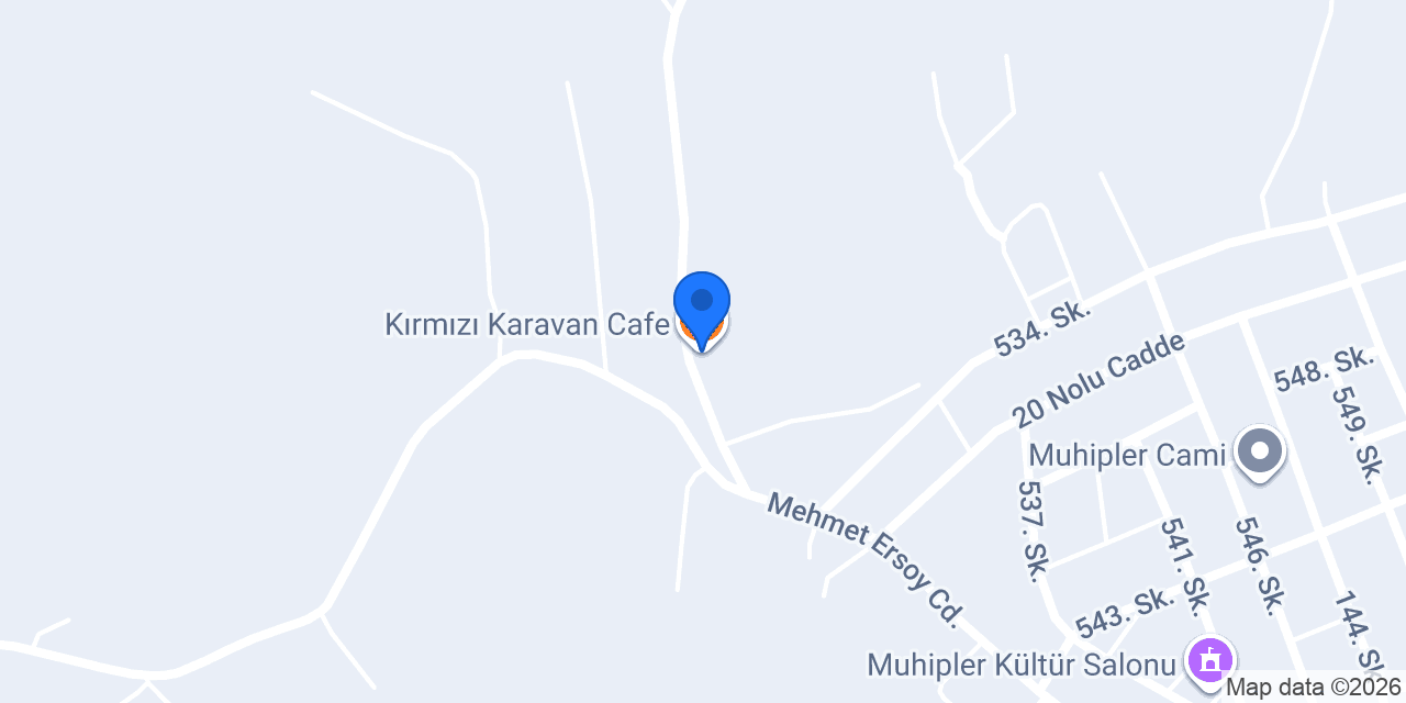 Kırmızı Karavan Cafe konumu
