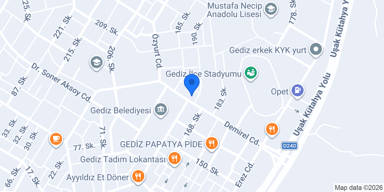 Cadde Cafe & Bistro konumu