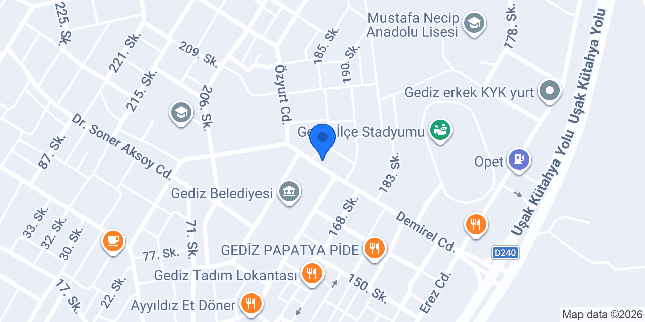 Özümer Mimarlık konumu