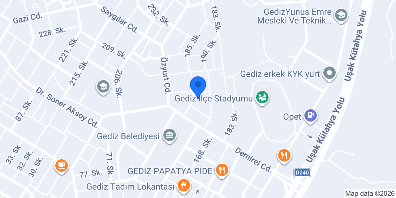 Gediz Noterliği konumu