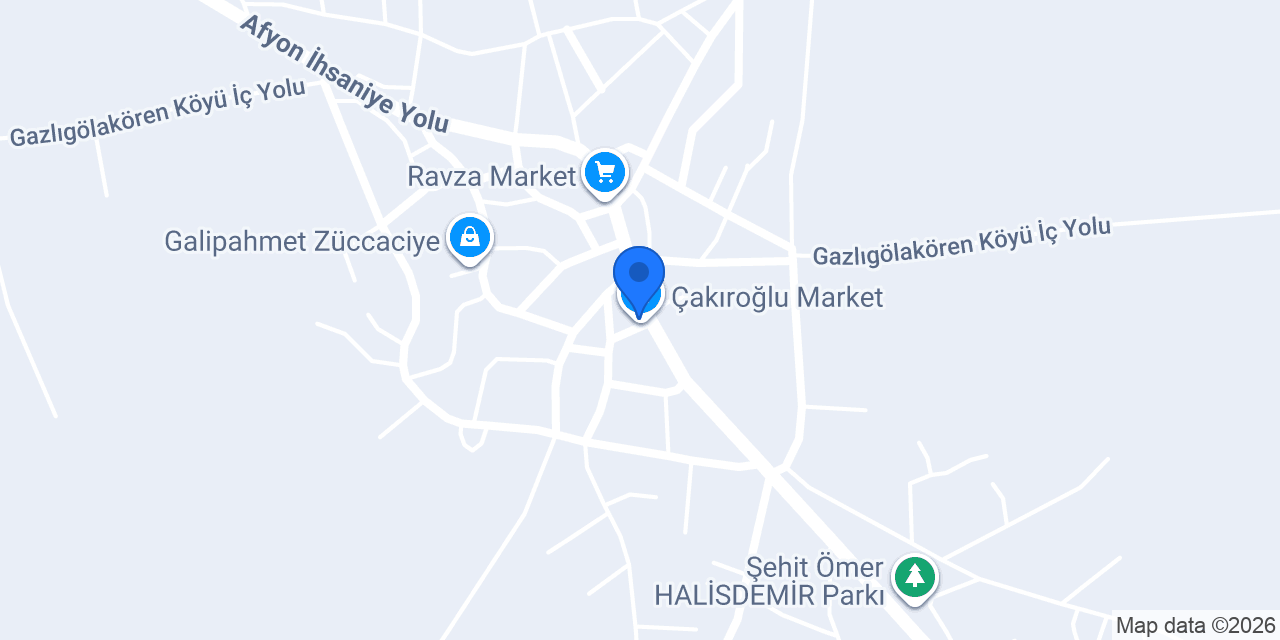 Çakıroğlu Market konumu