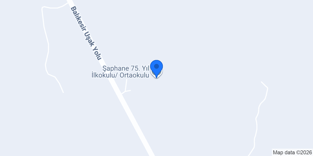 Şaphane 75. Yıl İlkokulu/ Ortaokulu konumu