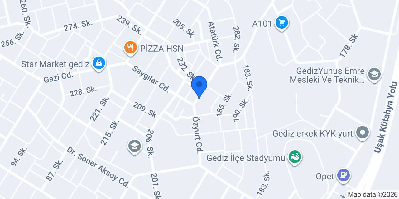 Çiçek börek konumu