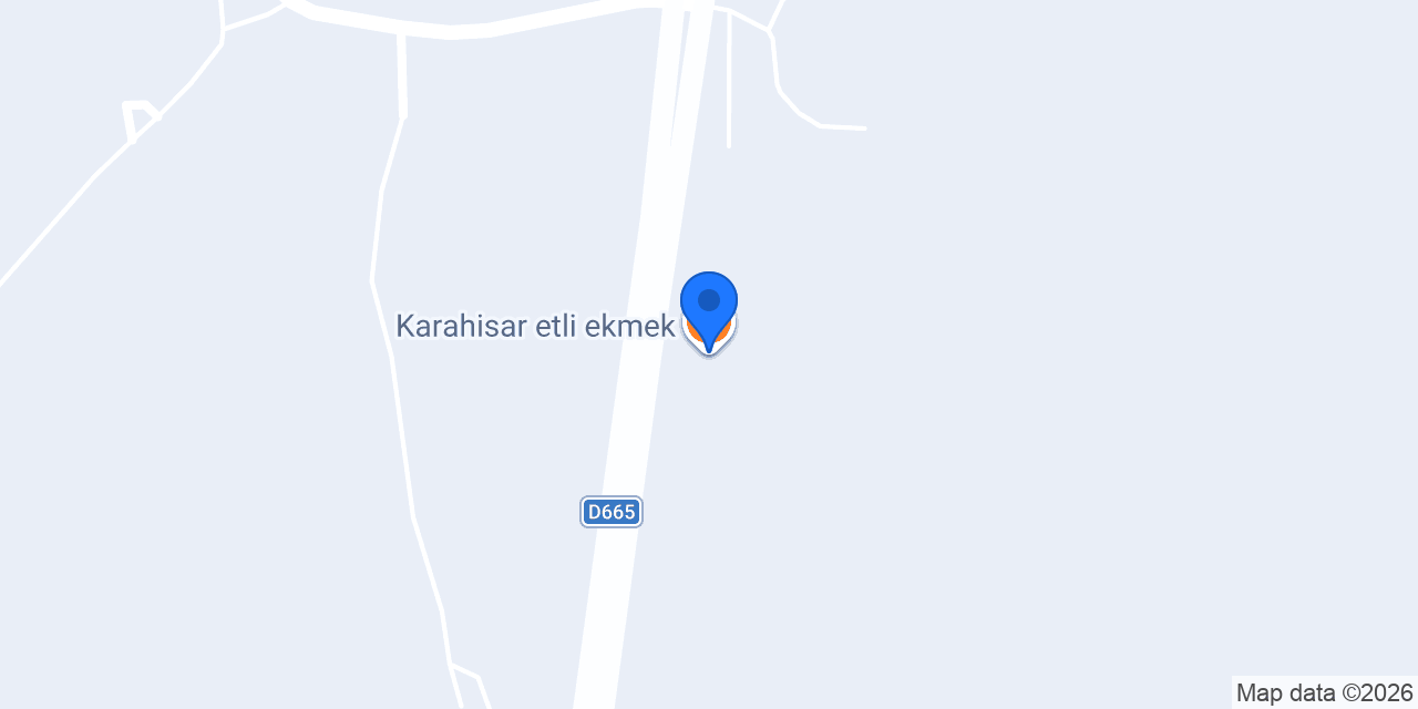 Karahisar etli ekmek konumu
