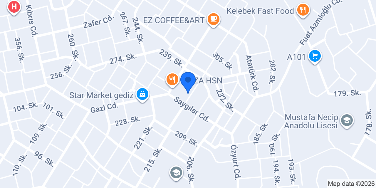Can Butik Pastane konumu