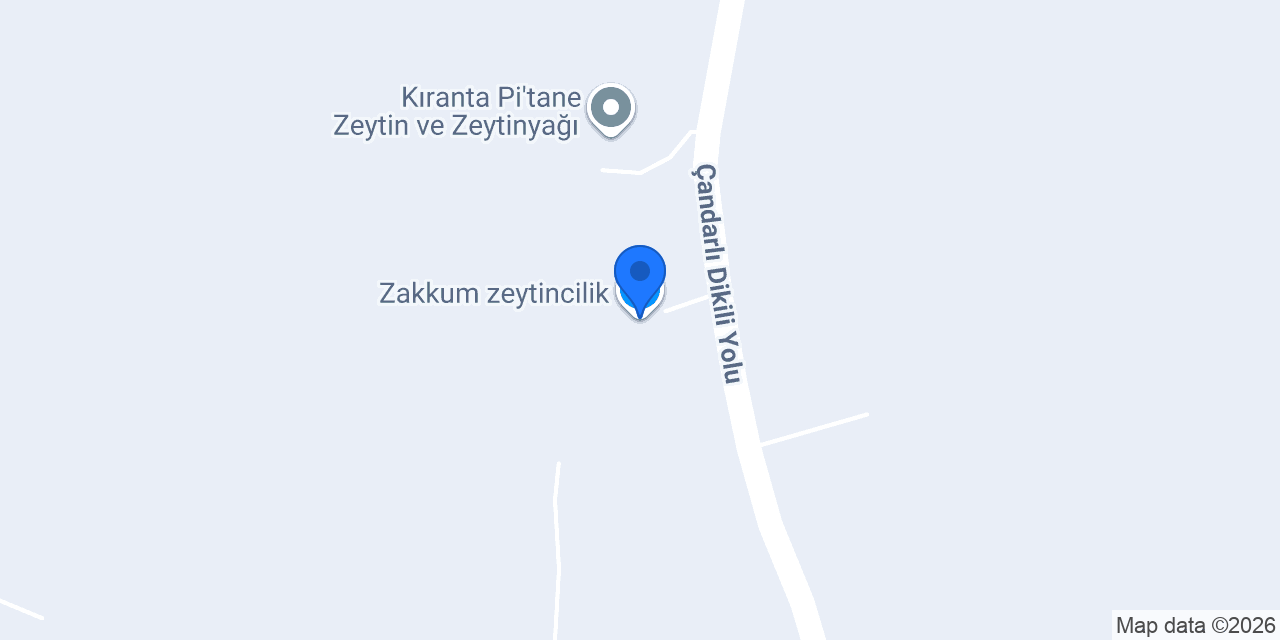 Zakkum zeytincilik konumu