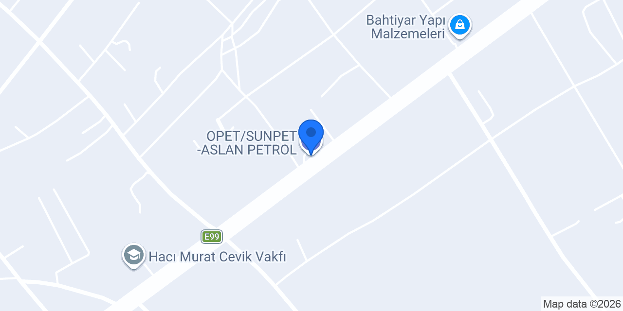 OPET/SUNPET -ASLAN PETROL konumu