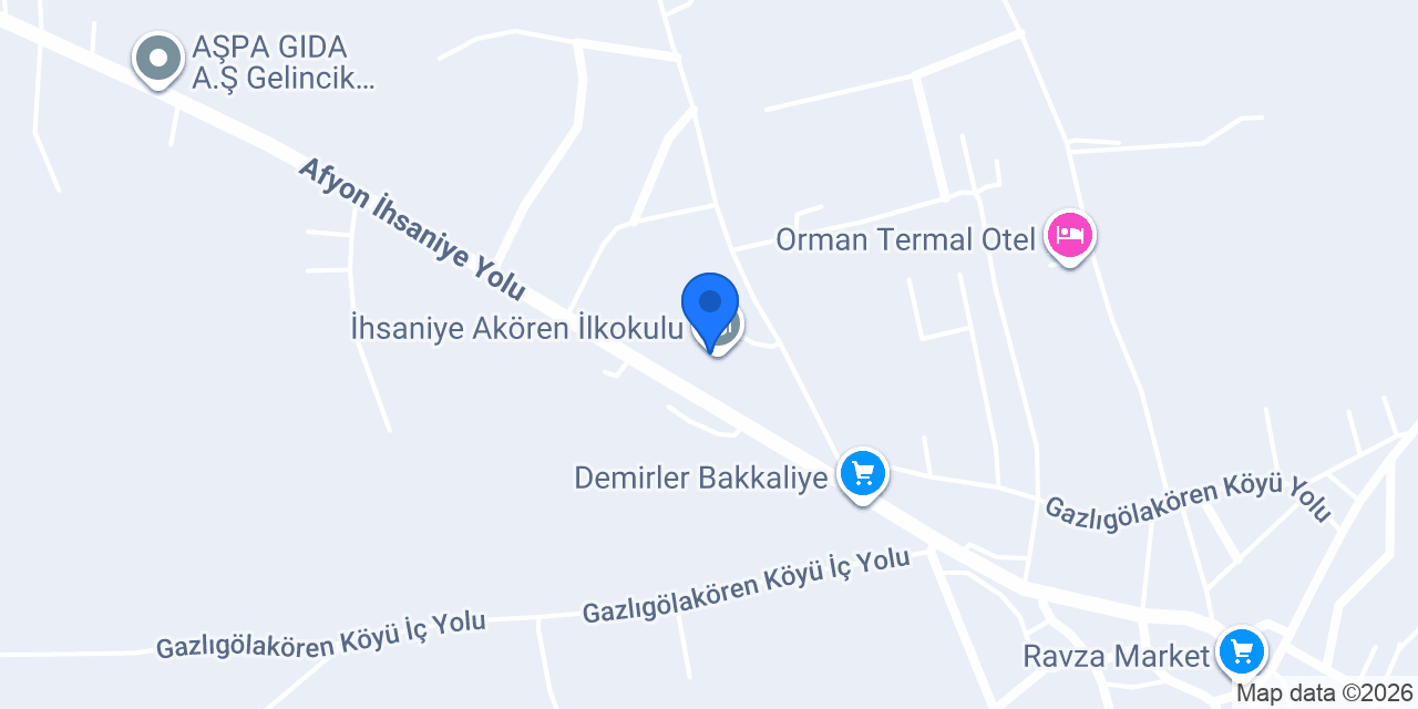 Akören Mahallesi Ortaokulu konumu