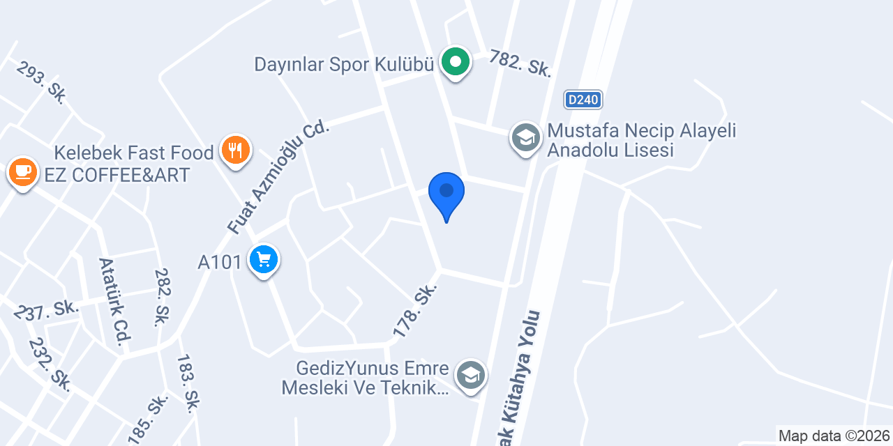 Dayınlar İlkokulu konumu