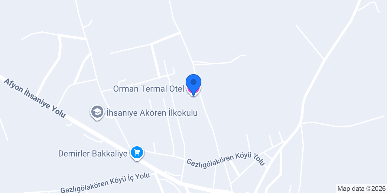 Orman Termal Otel konumu