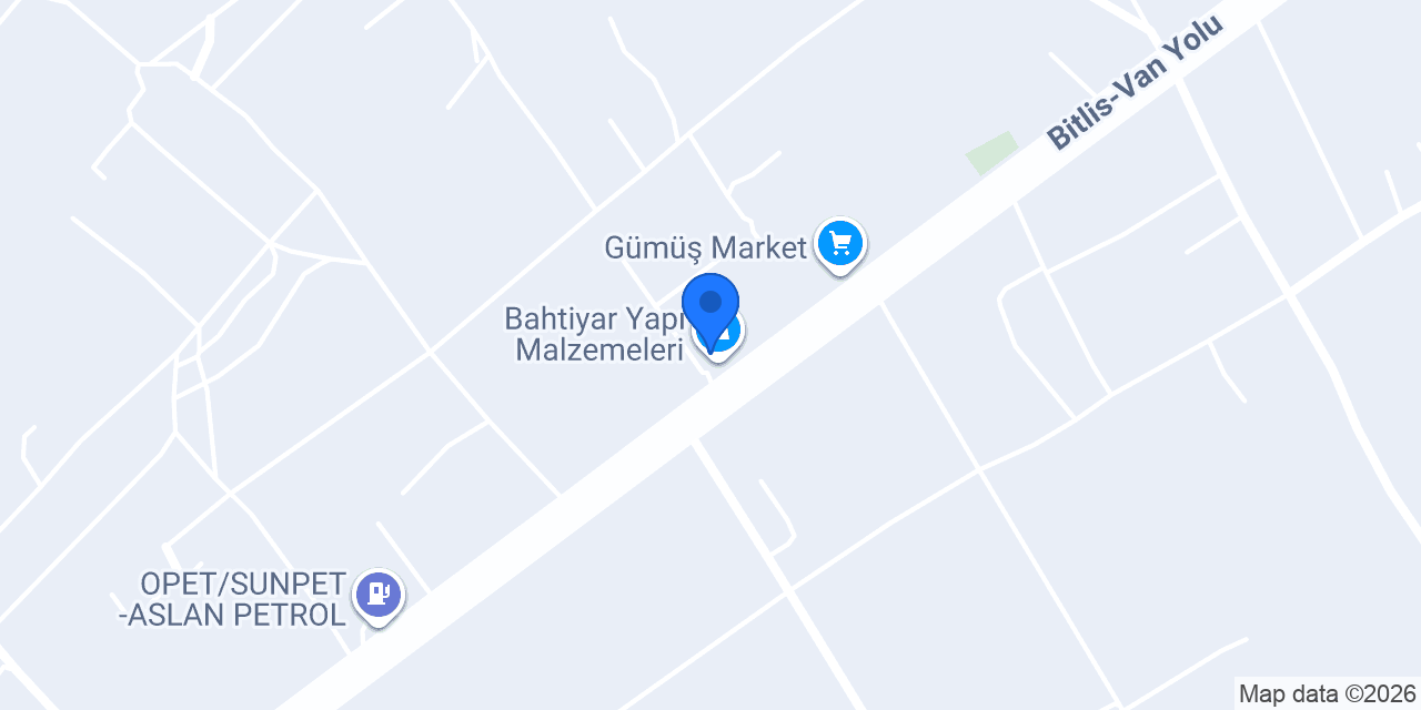 Bahtiyar Yapı Malzemeleri konumu