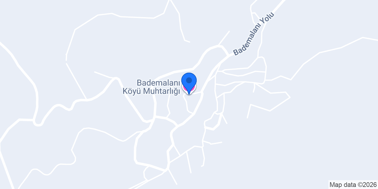 Bademalanı Köyü Muhtarlığı konumu