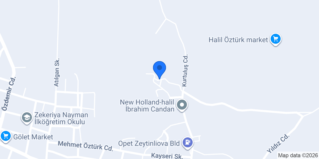 Özkaymak Pastanesi konumu