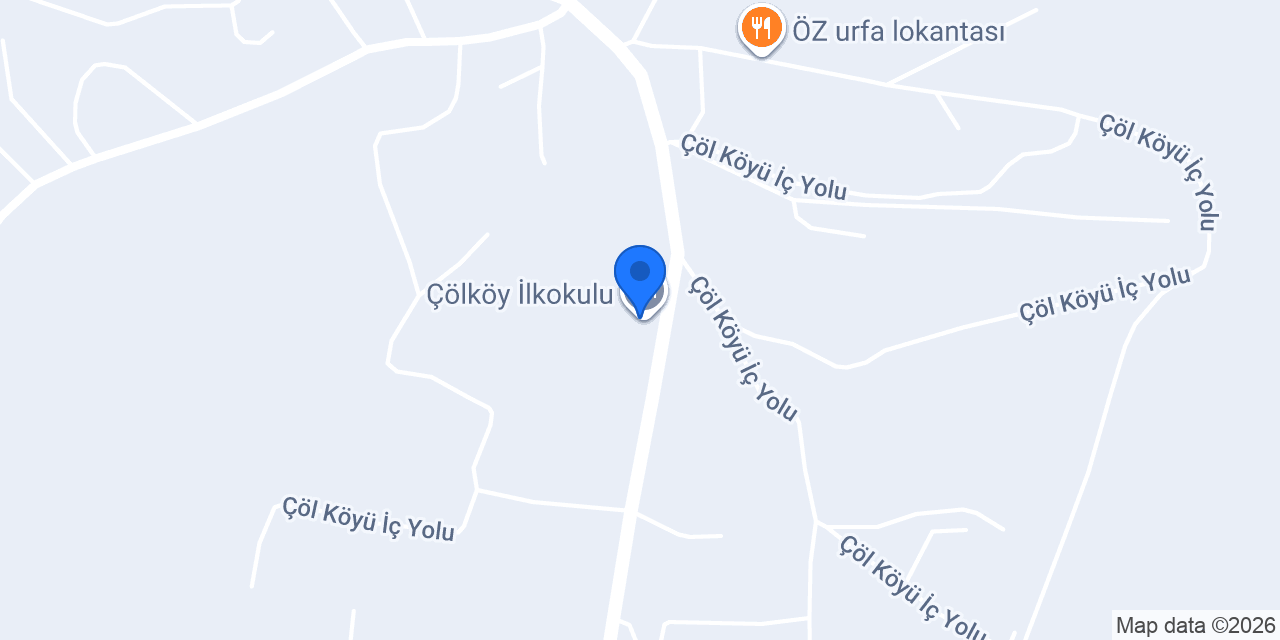 Çölköy İlkokulu konumu