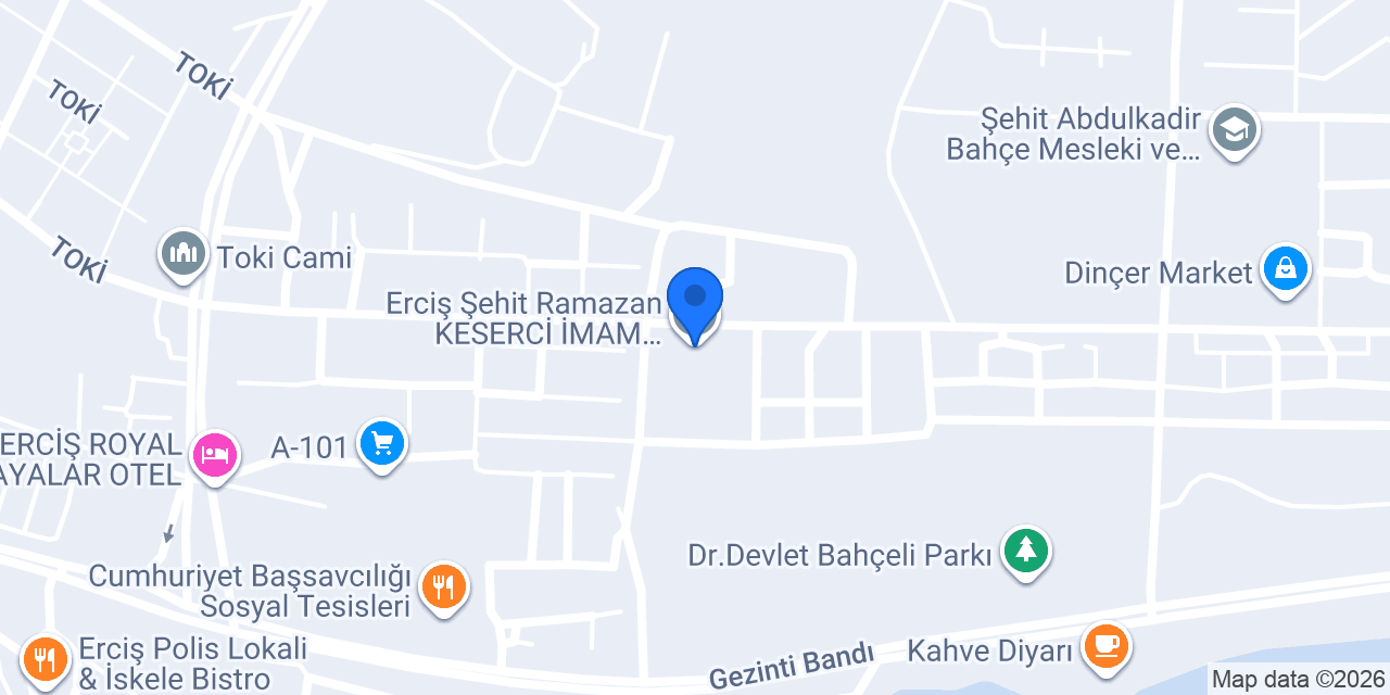 Erciş Şehit Ramazan KESERCİ İMAM HATİP ORTAOKULU konumu