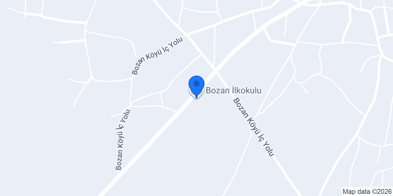 Bozan İlkokulu konumu