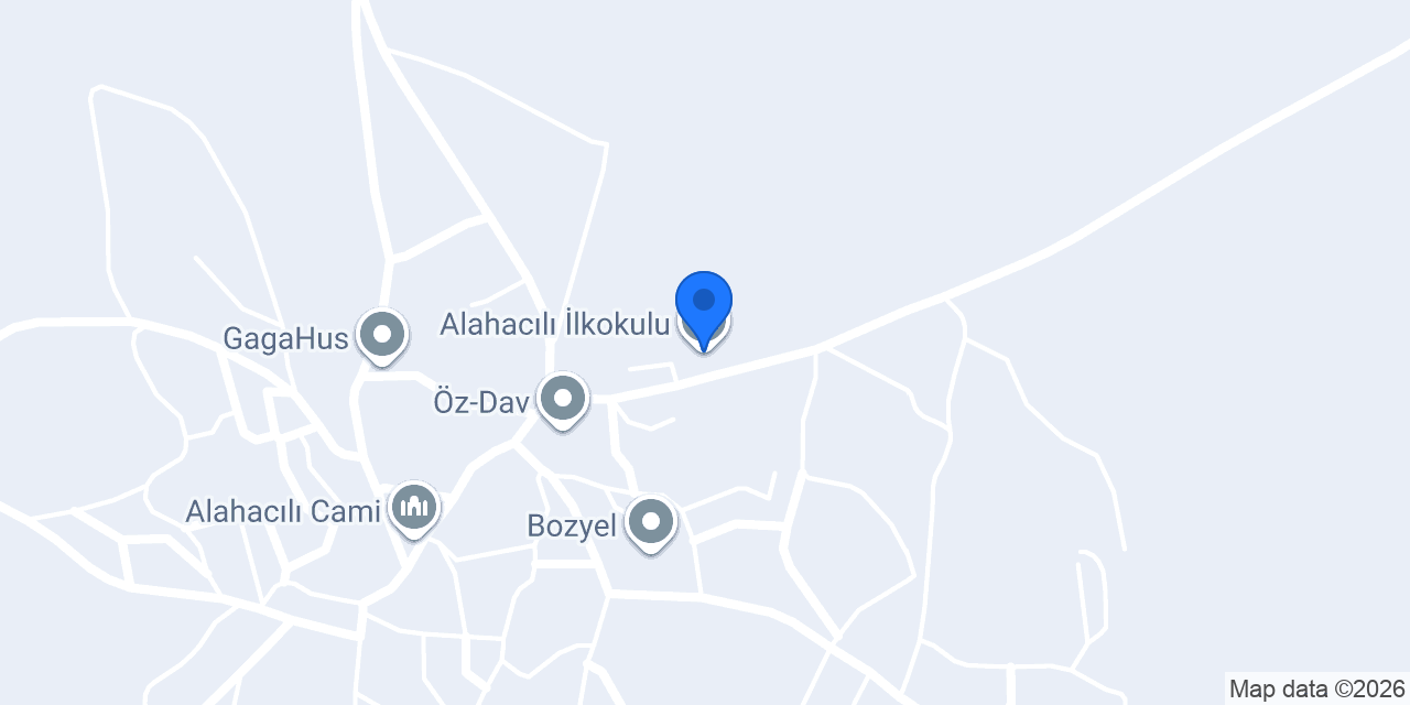 Alahacılı İlkokulu konumu