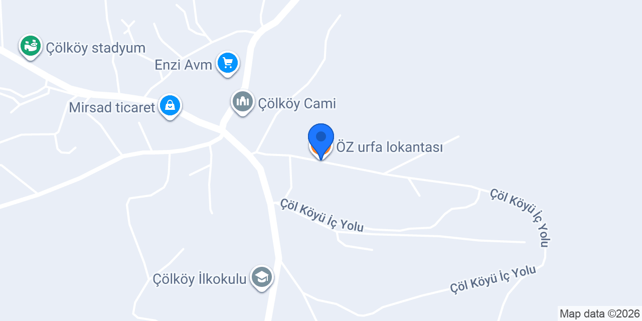 ÖZ urfa lokantası konumu