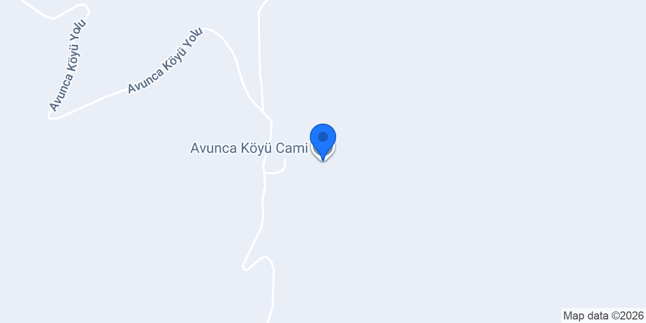Avunca Köyü Muhtarlığı konumu