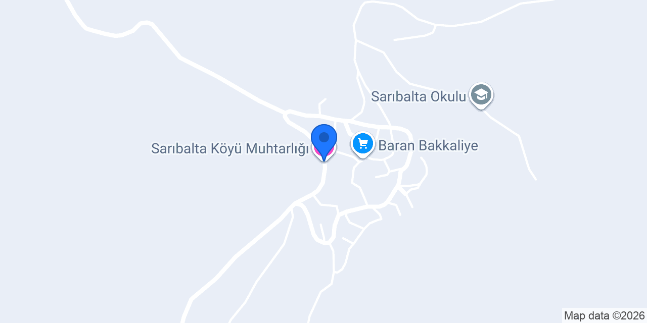 Sarıbalta Köyü Muhtarlığı konumu