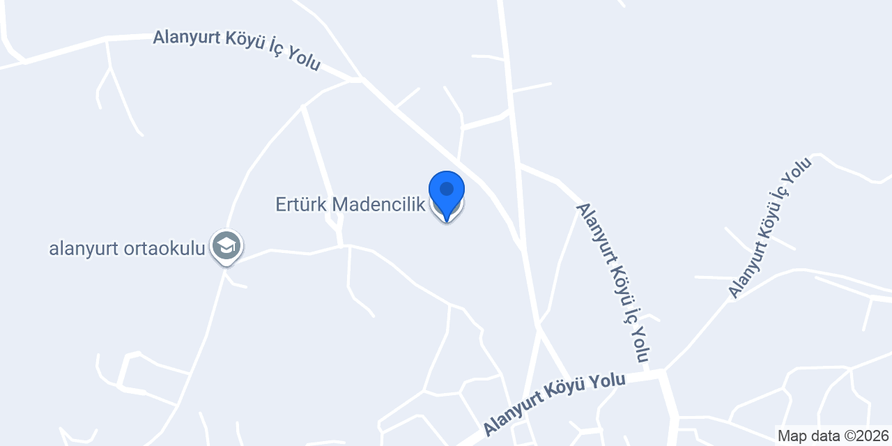 Ertürk Madencilik konumu