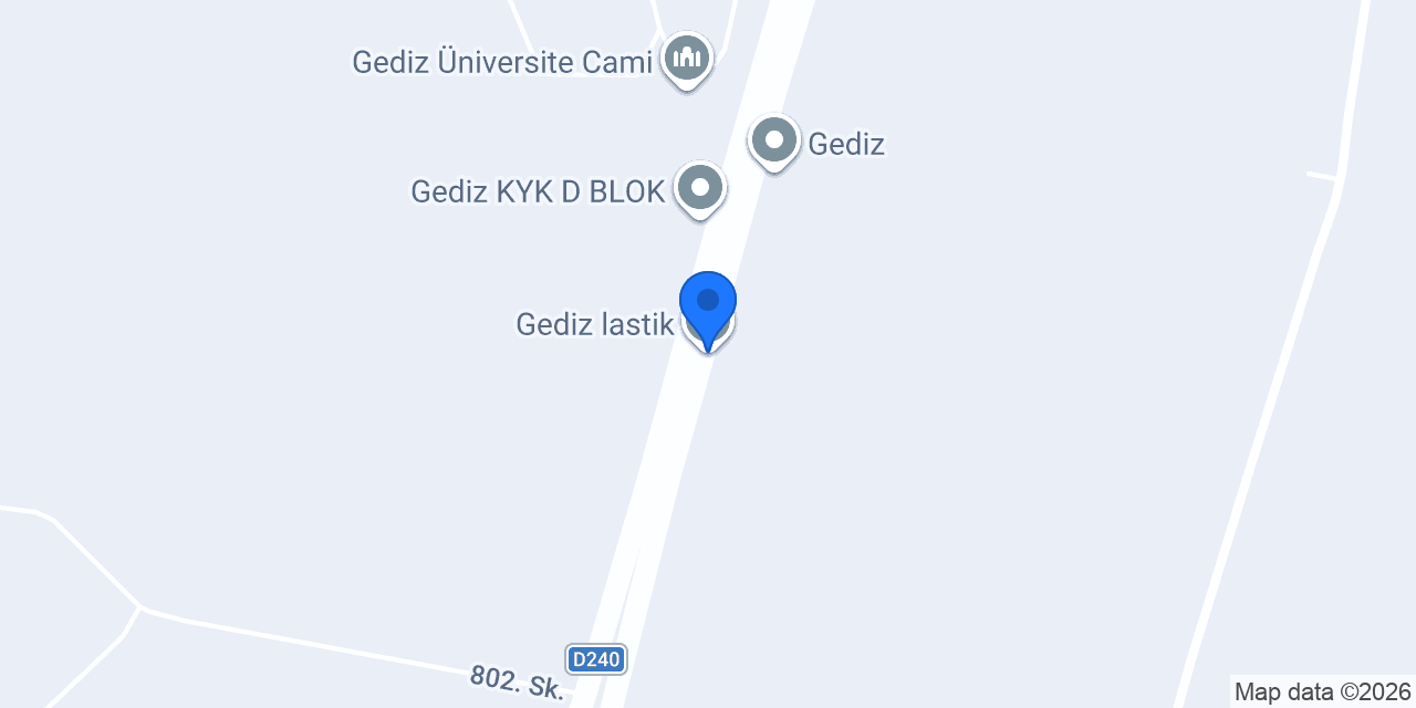 Gediz lastik konumu