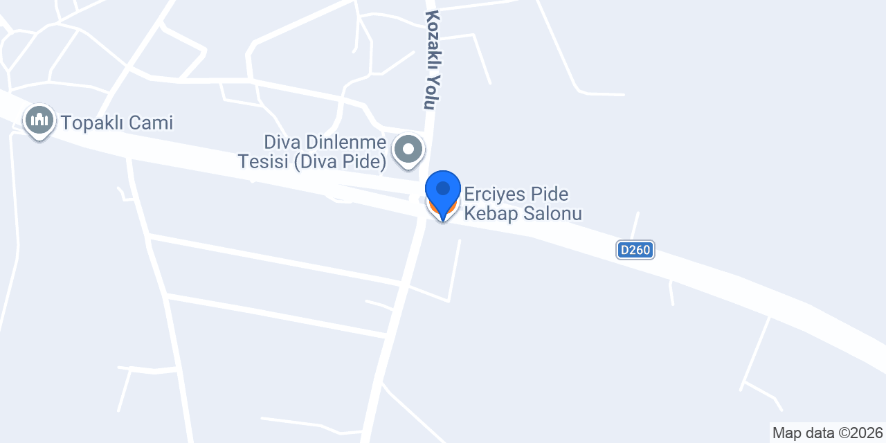 Erciyes Pide Kebap Salonu konumu
