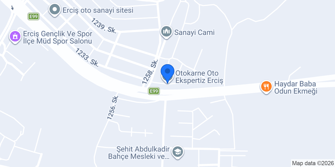 Otokarne Oto Ekspertiz Erciş konumu