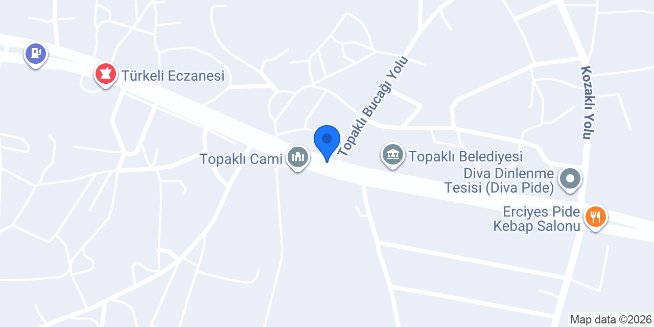 Topaklı İlköğretim Okulu konumu