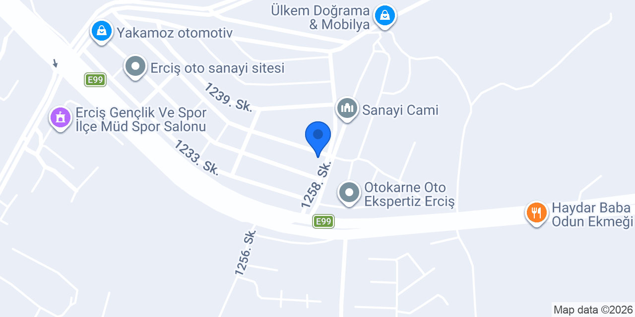 Sultanoğlu Mobilya ve dekorasyon uygulama atölyesi konumu