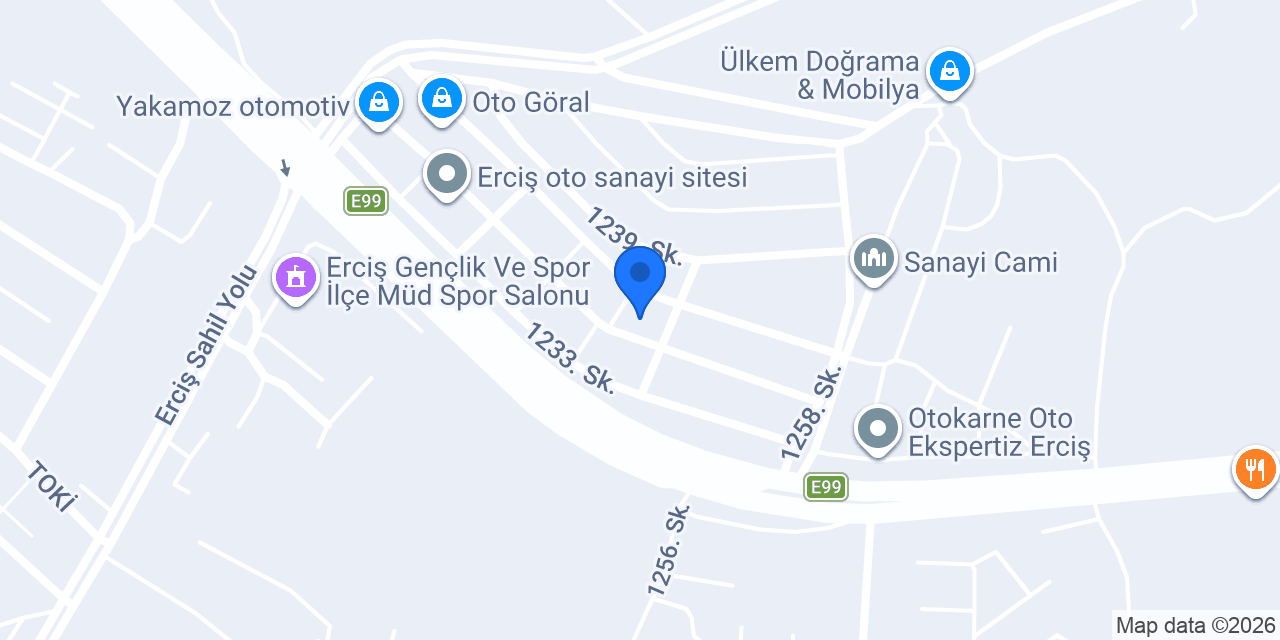 ÖzGüler Oto. eksoz. Makas konumu