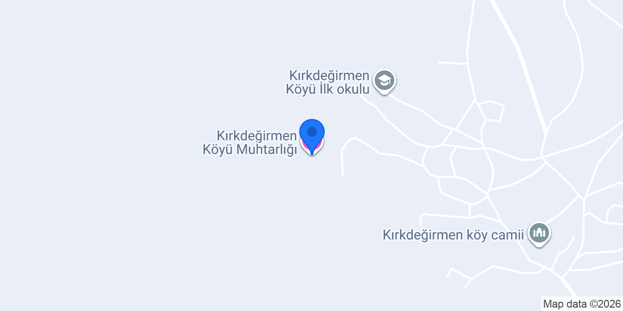 Kırkdeğirmen Köyü Muhtarlığı konumu