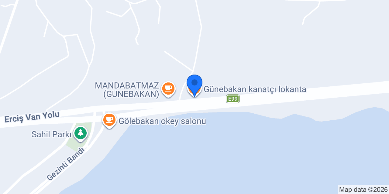 Günebakan kanatçı lokanta konumu