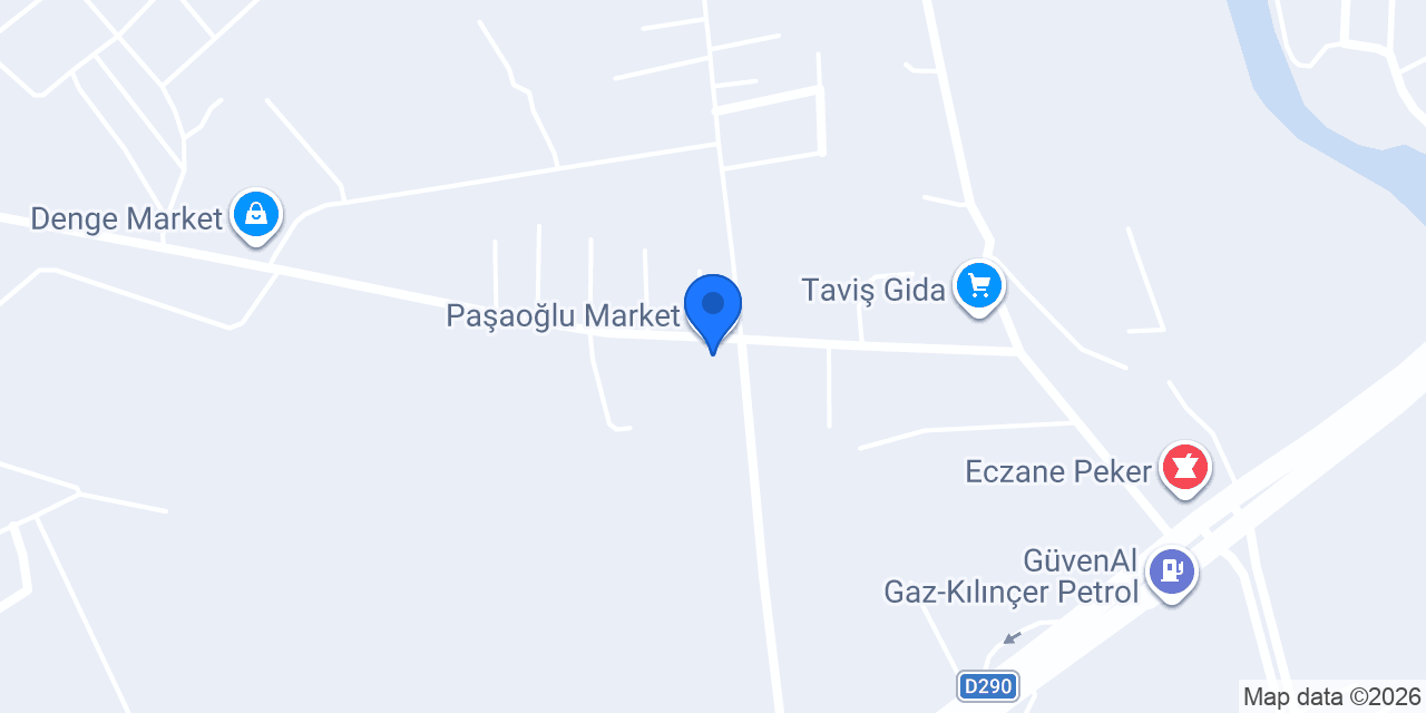 Paşaoğlu Market konumu