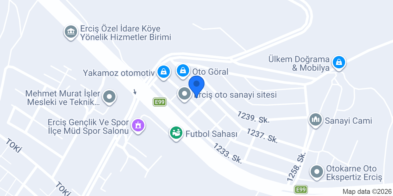 Hicran Oto Aksesuar konumu