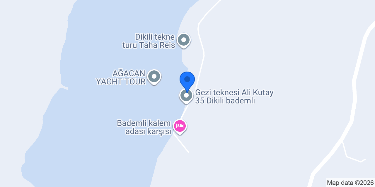 DİKİLİ BADEMLİ SMILE TEKNE TURU konumu