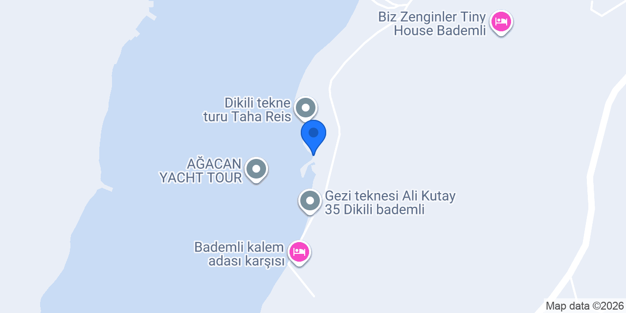Derin Duru Dikili Özel Tekne Turu konumu