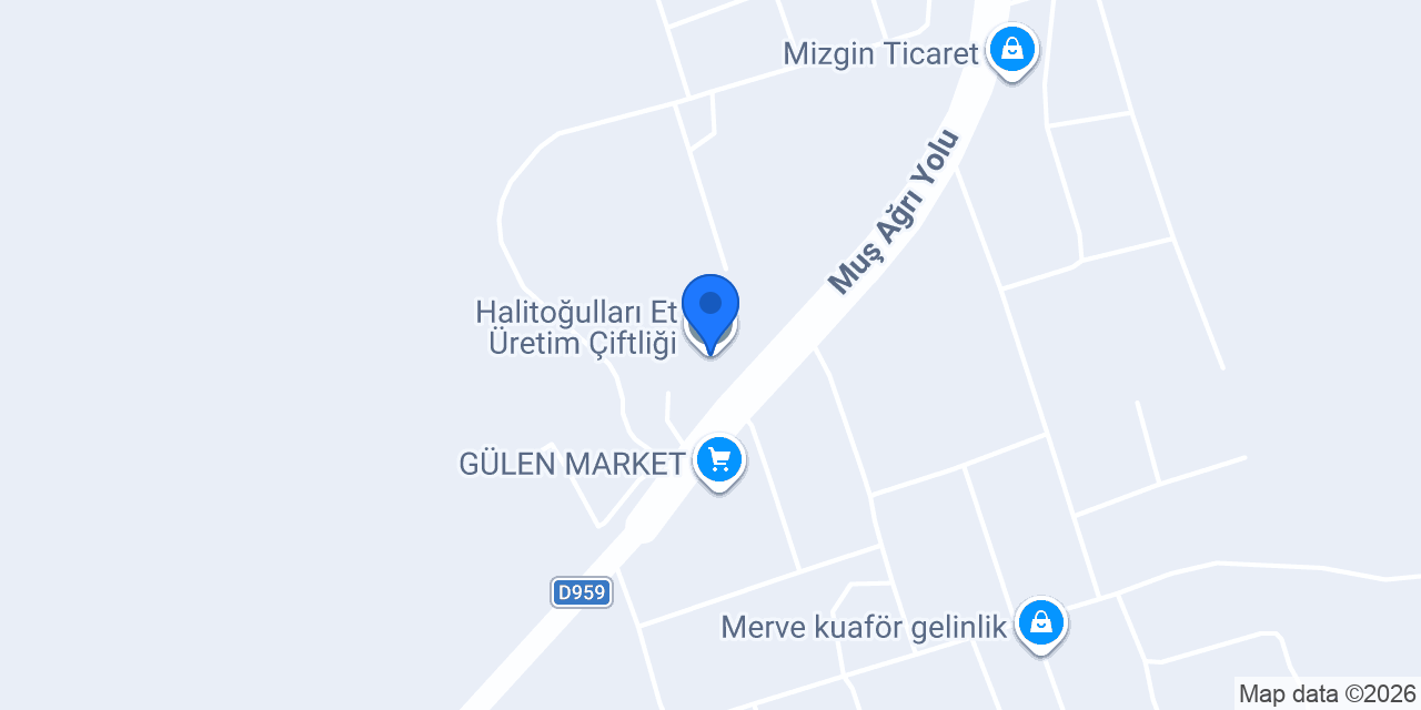 Halitoğulları Et Üretim Çiftliği konumu
