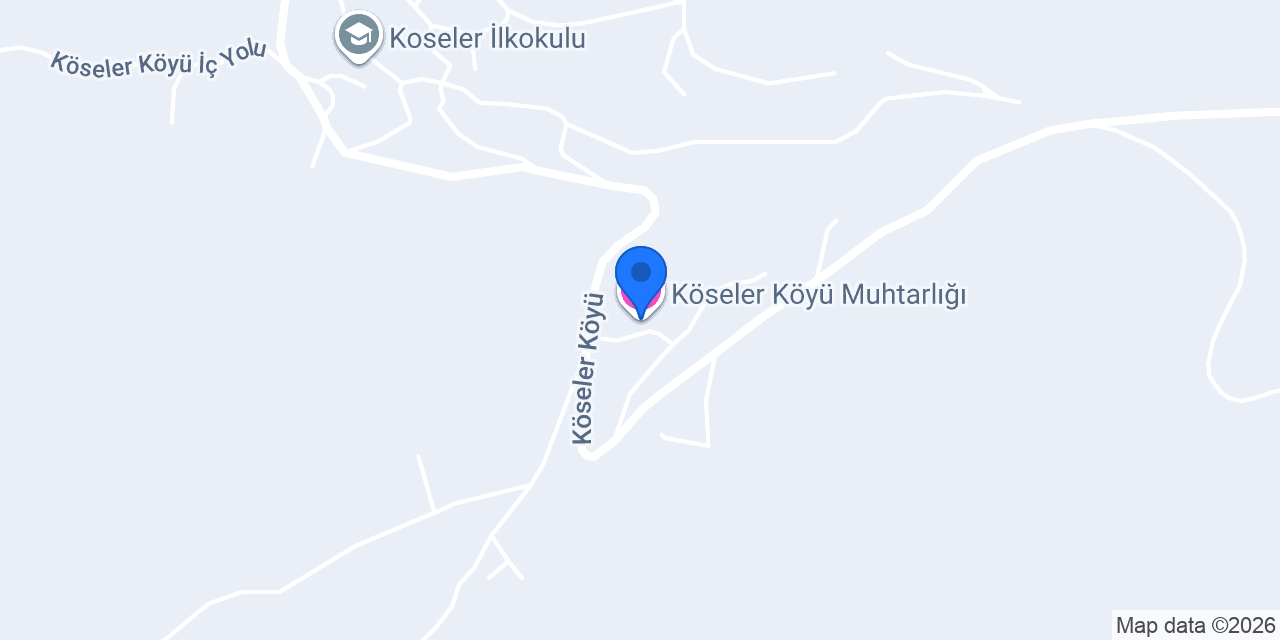 Köseler Köyü Muhtarlığı konumu