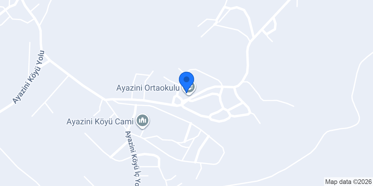 Ayazini Ortaokulu konumu