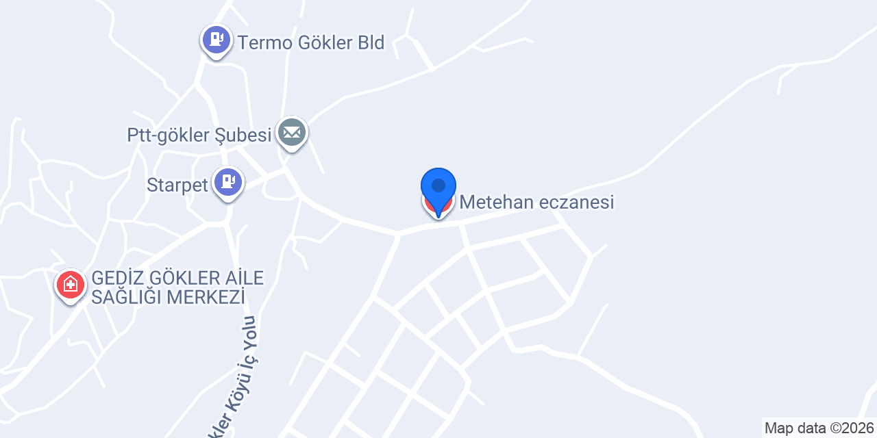 Metehan eczanesi konumu
