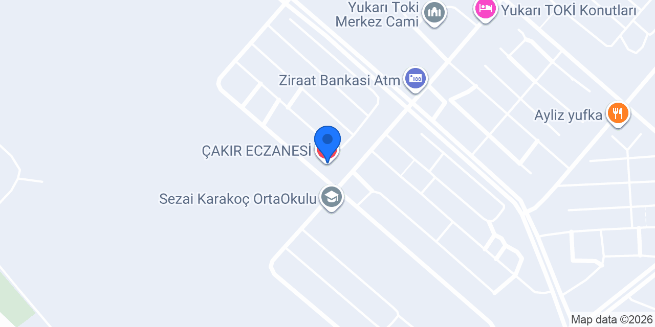 ÇAKIR ECZANESİ konumu